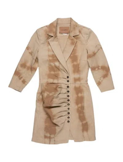 Pre-owned Retroféte Tie-dye Print Jacket In Neutrals