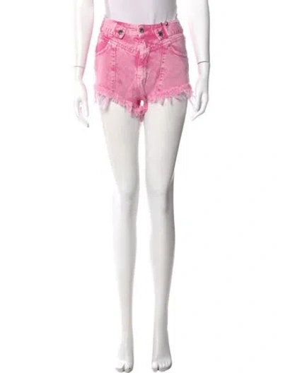 Pre-owned Retroféte Tie-dye Print Mini Shorts In Pink