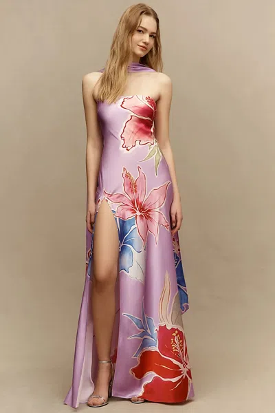 Retroféte Tizzy Maxi Dress In Animal Print