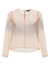 Retroféte Rhinestone-embellished T-shirt