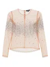 Retroféte Rhinestone-embellished T-shirt In Silver