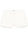 Retroféte Torrence Tweed Shorts In White
