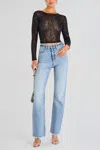 Retroféte Torrey Sequin Top In Night Sky
