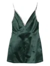 Retroféte Trinnie Embellished Mini Dress In Green