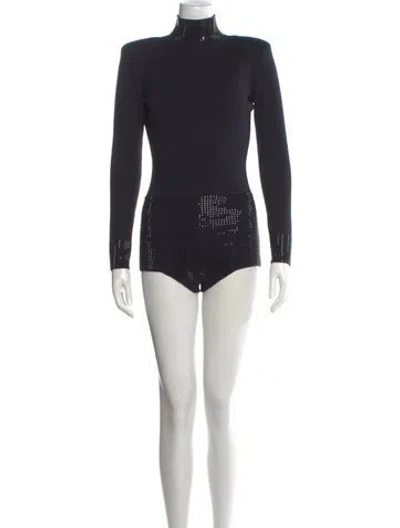 Pre-owned Retroféte Turtleneck Jumpsuit In Black