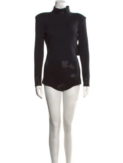 Pre-owned Retroféte Turtleneck Jumpsuit In Black