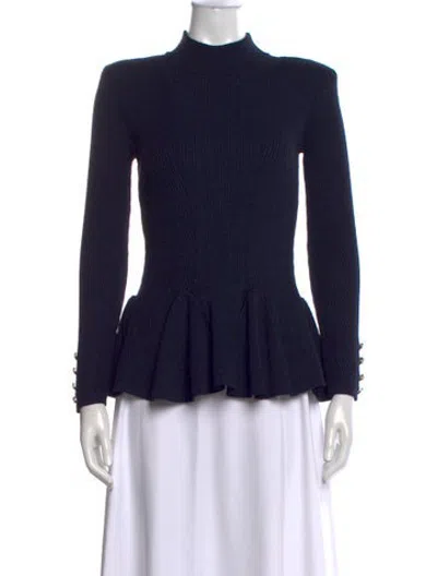 Pre-owned Retroféte Turtleneck Sweater In Blue