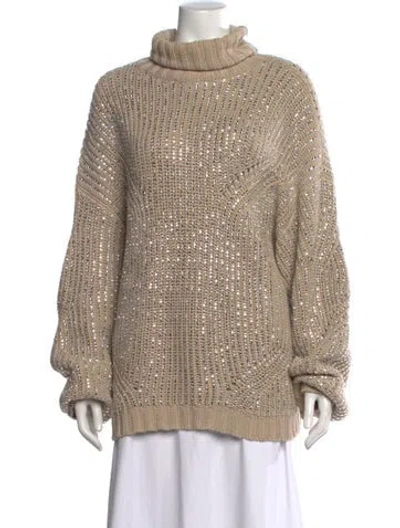 Pre-owned Retroféte Turtleneck Sweater In Neutral