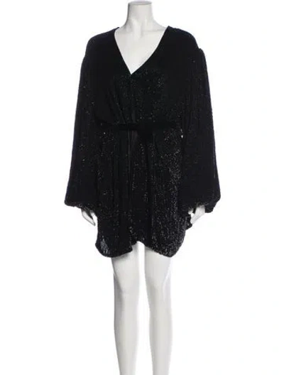 Pre-owned Retroféte Tweed Pattern Jacket In Black