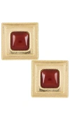 Retroféte Umbriana Earring In 红色 & 金色