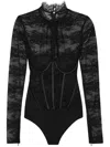 Retroféte Valentina Body In Schwarz