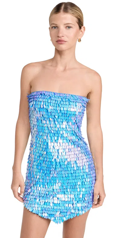 Retroféte Valley Dress Iridescent Blue