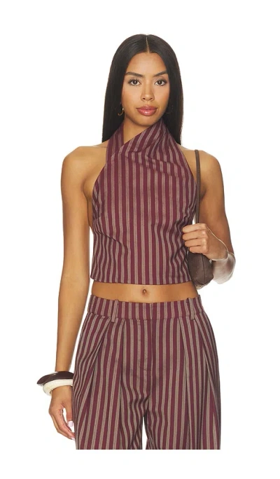 Retroféte Velora Top In Red