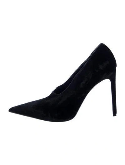 Pre-owned Retroféte Velvet Pumps In Black