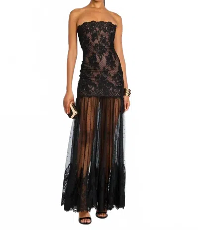 Retroféte Vespera Lace Dress In Black In Multi