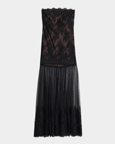 Retrofete Vespera Lace Dress In Black