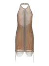 Retroféte Irina Halter Dress In Silver
