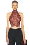 Retroféte Violet Top In Port