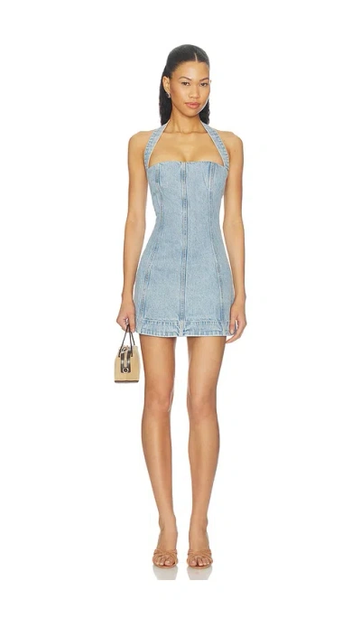 Retroféte Vivara Denim Dress In Bleeker
