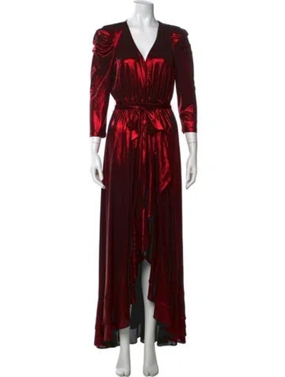 Pre-owned Retroféte V-neck Long Dress