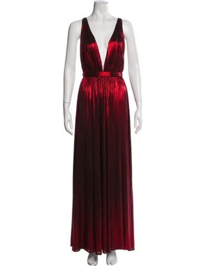 Pre-owned Retroféte V-neck Long Dress
