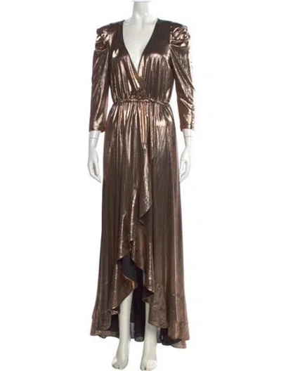 Pre-owned Retroféte V-neck Long Dress