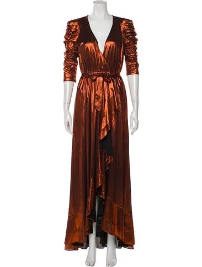 Pre-owned Retroféte V-neck Long Dress