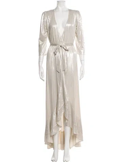 Pre-owned Retroféte V-neck Long Dress W/ Tags