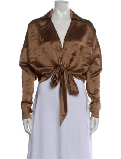 Pre-owned Retroféte V-neck Long Sleeve Top