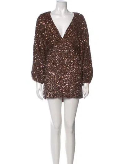 Pre-owned Retroféte V-neck Mini Dress