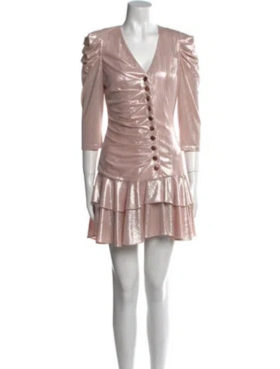 Pre-owned Retroféte V-neck Mini Dress