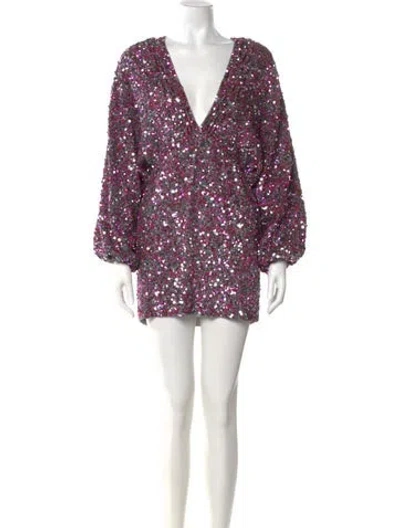 Pre-owned Retroféte V-neck Mini Dress