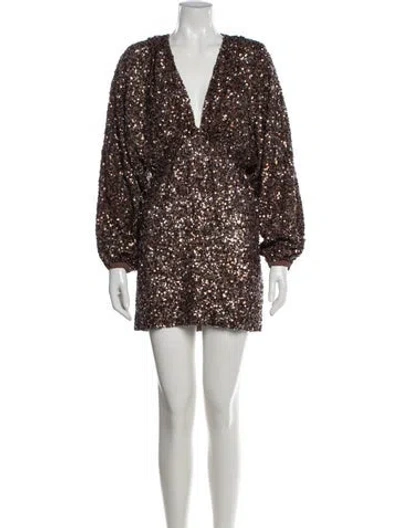 Pre-owned Retroféte V-neck Mini Dress