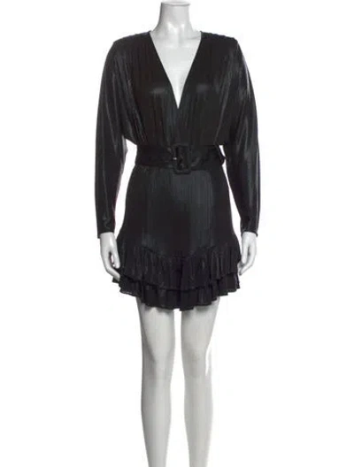 Pre-owned Retroféte V-neck Mini Dress In Multi