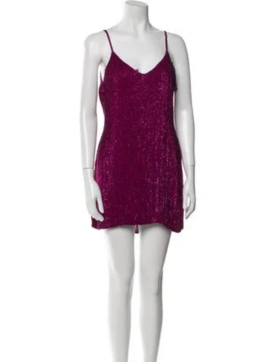 Pre-owned Retroféte V-neck Mini Dress W/ Tags