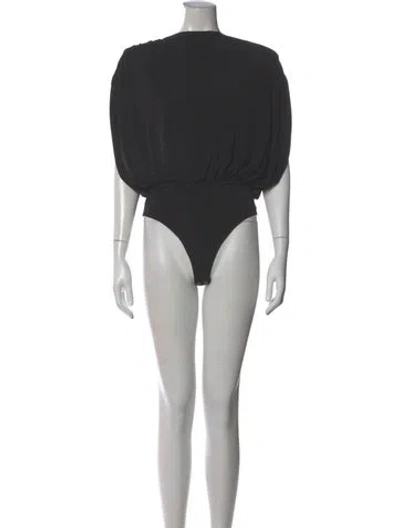 Pre-owned Retroféte V-neck Short Sleeve Bodysuit In Multi