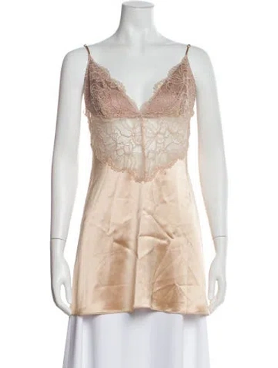 Pre-owned Retroféte V-neck Sleeveless Tunic In Neutral