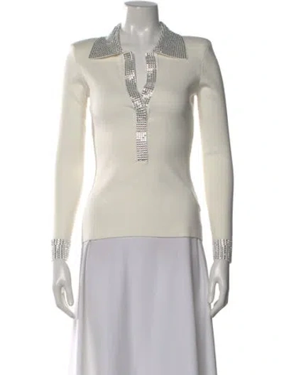 Pre-owned Retroféte V-neck Sweater In Neutral