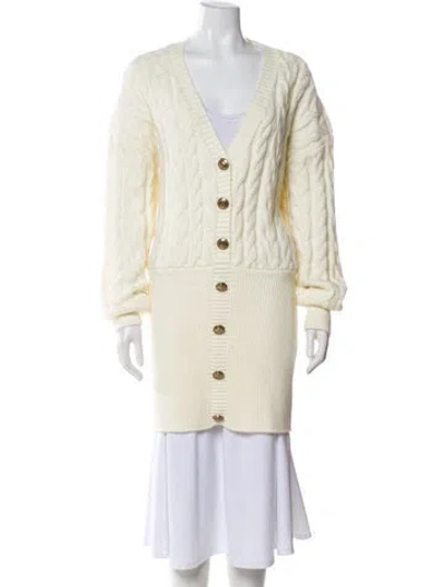 Pre-owned Retroféte V-neck Sweater In Neutral
