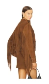 Retroféte Vonda Suede Jacket In 太妃糖色
