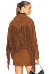 Retroféte Vonda Suede Jacket In Toffee