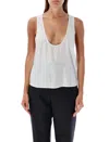 Retroféte Retrofête Whitney Crystal Tank Top In White