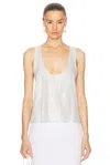 Retroféte Retrofête Whitney Crystal Tank Top In White