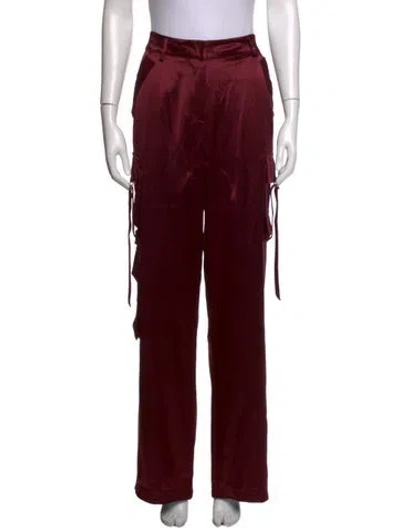 Pre-owned Retroféte Wide Leg Pants W/ Tags In Burgundy