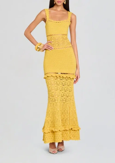 Retroféte Retrofête Winona Crochet Dress In Sol/gold
