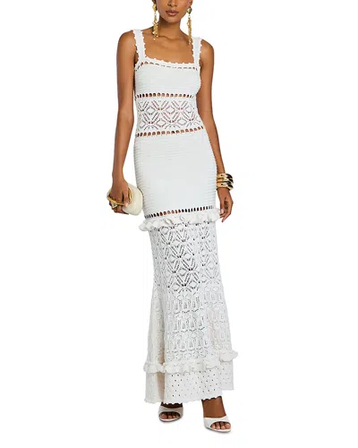 Retroféte Winona Knit Maxi Dress In White