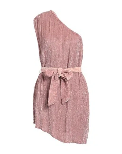 Retroféte Retrofête Woman Mini Dress Antique Rose Size L Viscose In Pink