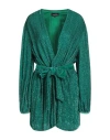 Retroféte Retrofête Woman Mini Dress Emerald Green Size L Viscose