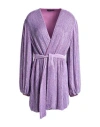 Retroféte Retrofête Woman Mini Dress Lilac Size Xs Viscose In Purple
