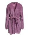 Retroféte Retrofête Woman Mini Dress Mauve Size L Viscose In Purple